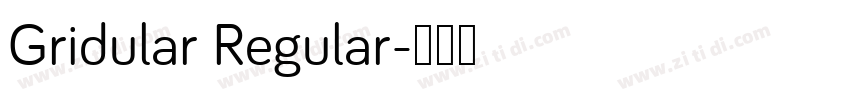 Gridular Regular字体转换